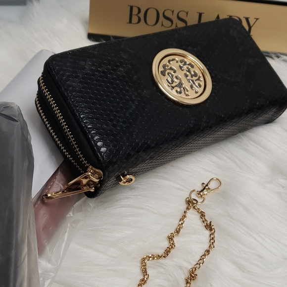 Wallet snake skin print wristlet - Picture 3 of 13